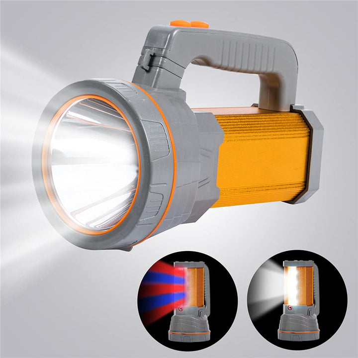 MAYTHANK Super Helle Led Suchscheinwerfer Wiederaufladbare Taschenlampe Batterien betrieben 10000mah