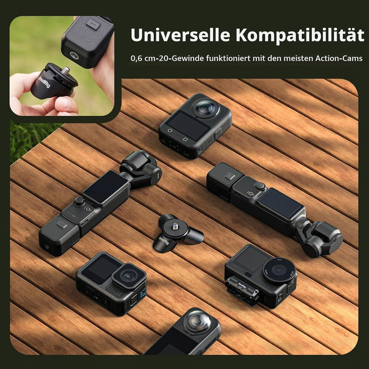 SMALLRIG Mini-Schnellwechsel-Kamerastativ für DJI Osmo Pocket 4/3, Action 6/5 Pro, für GoPro &amp; für I