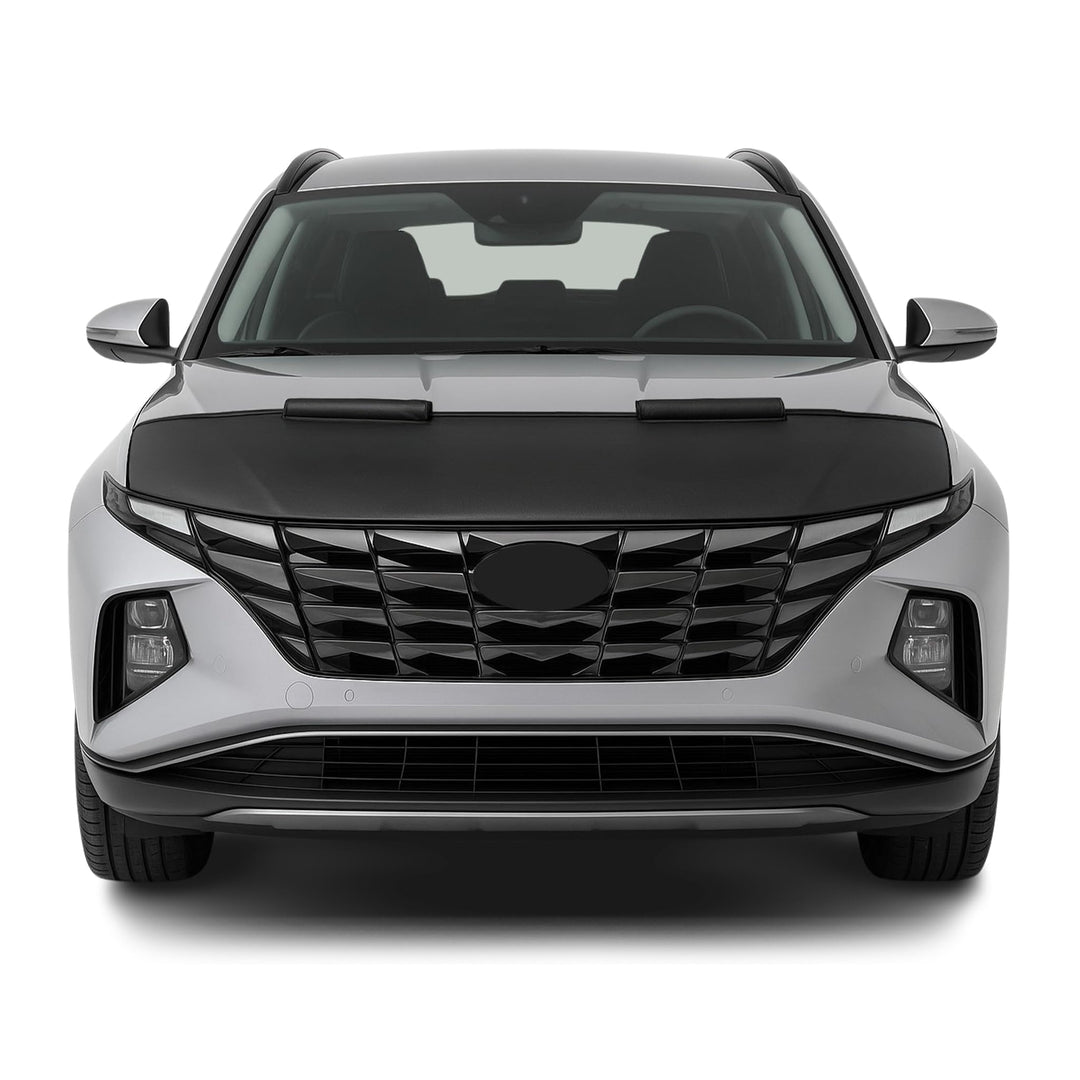 OMAC Haubenbra Steinschlagschutz Bonnet Bra kompatibel mit Hyundai Tucson 2020-2025 Schwarz Halb