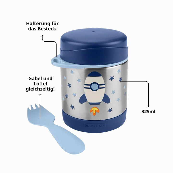 Skip Hop Isoliertes Babynahrungsglas, Funken, Rakete