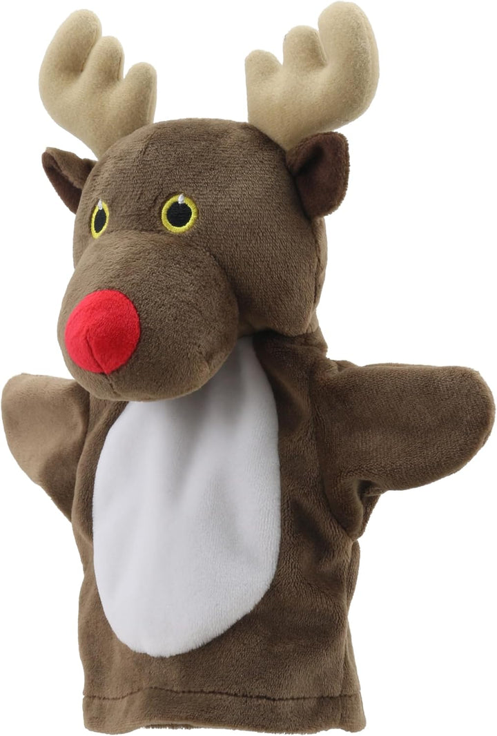 The Puppet Company - My First Christmas Puppet - Rentier Handpuppe - Geeignet ab Geburt - PC003829
