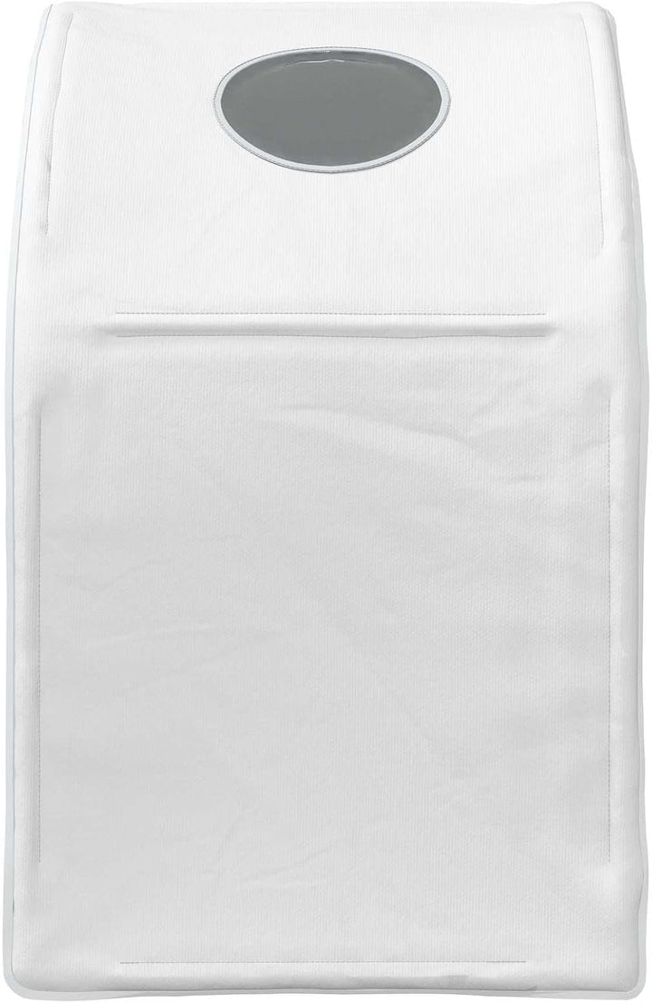 Bettunnel 2-teilig Weiss 211 x 52,5 x 2 cm Polyester mit Montage, langlebig und atmungsaktiv, ideal