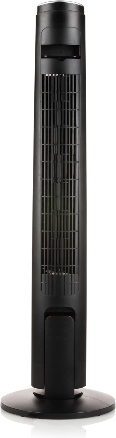 DOMO DO8127 Säulenventilator - 3 Modi + 3 Geschwindigkeiten - 107 cm Höhe, Silber/Schwarz