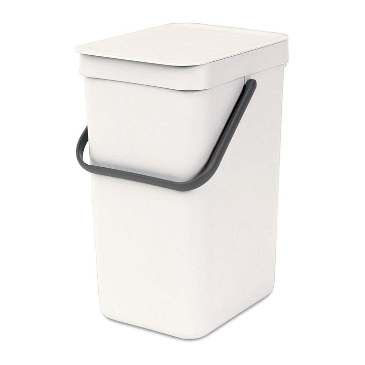 Brabantia 109942 Sort & Go Einbaubehälter, Plastik,Weiss,16L 16 Liter Weiss, 16 Liter Weiss