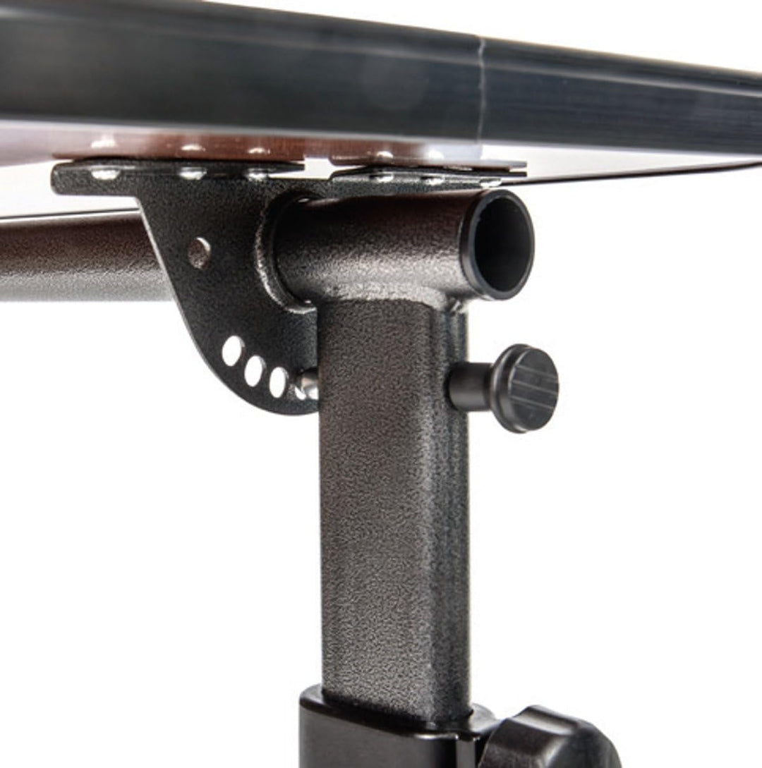 FabaCare Beistelltisch Luxus, stufenlos höhenverstellbarer Pflegetisch, Betttisch auf Rollen, Tisch