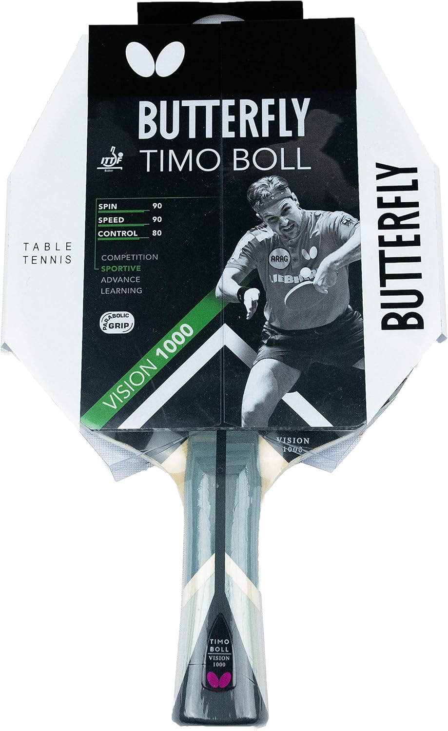 Butterfly® Timo Boll Vision 1000 Tischtennisschläger | Tischtennis Racket Bat TT Profi Wettkampfschl