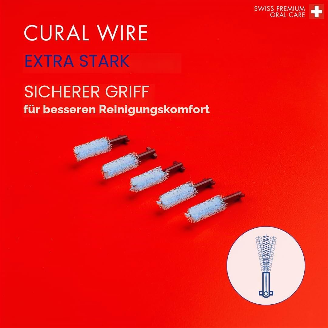 Curaprox Interdentalbürsten CPS 405 perio plus, Set aus 5 Bürsten Grösse 1,3 mm und einem Halter UHS