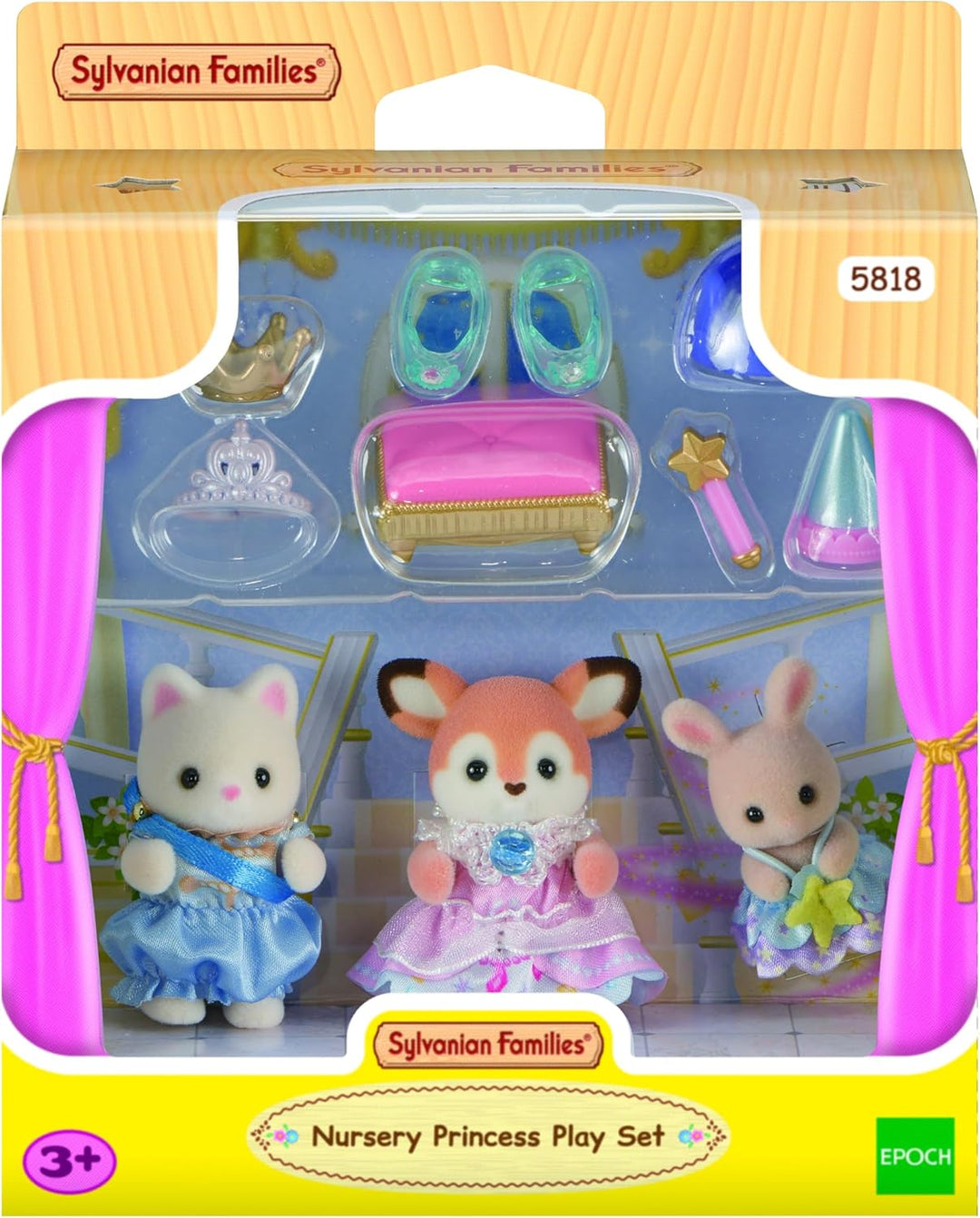Sylvanian Families - 5818 Baby Prinzessinnen Spielset, Spielset mit Tierfigur, samtige Tierfiguren,