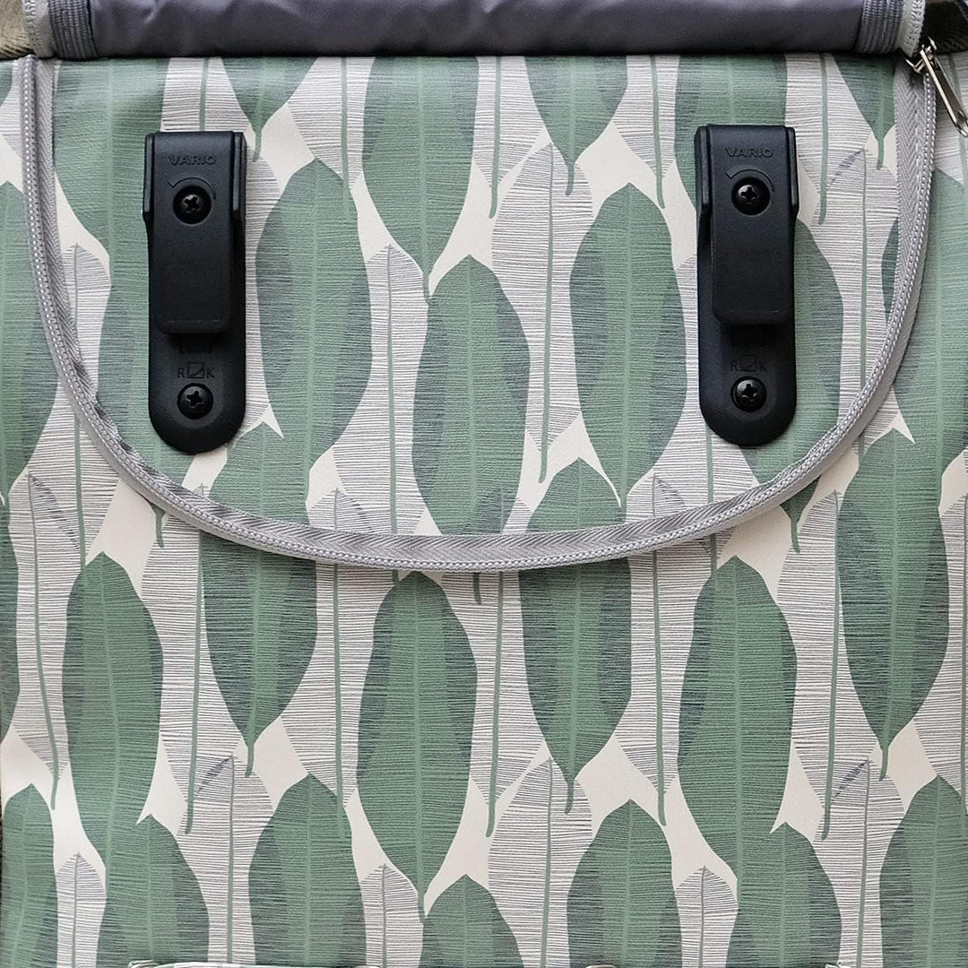 Ikuri Fahrradtasche für Gepäckträger Satteltasche Einzeltasche Packtasche, abnehmbar, mit Tragegurt