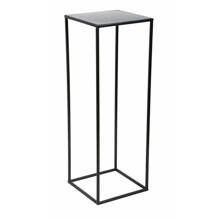 HowHomely Blumenständer Metall Schwarz 70 cm Hoch - Solider und Robuster Blumenhocker Metall - Pflan