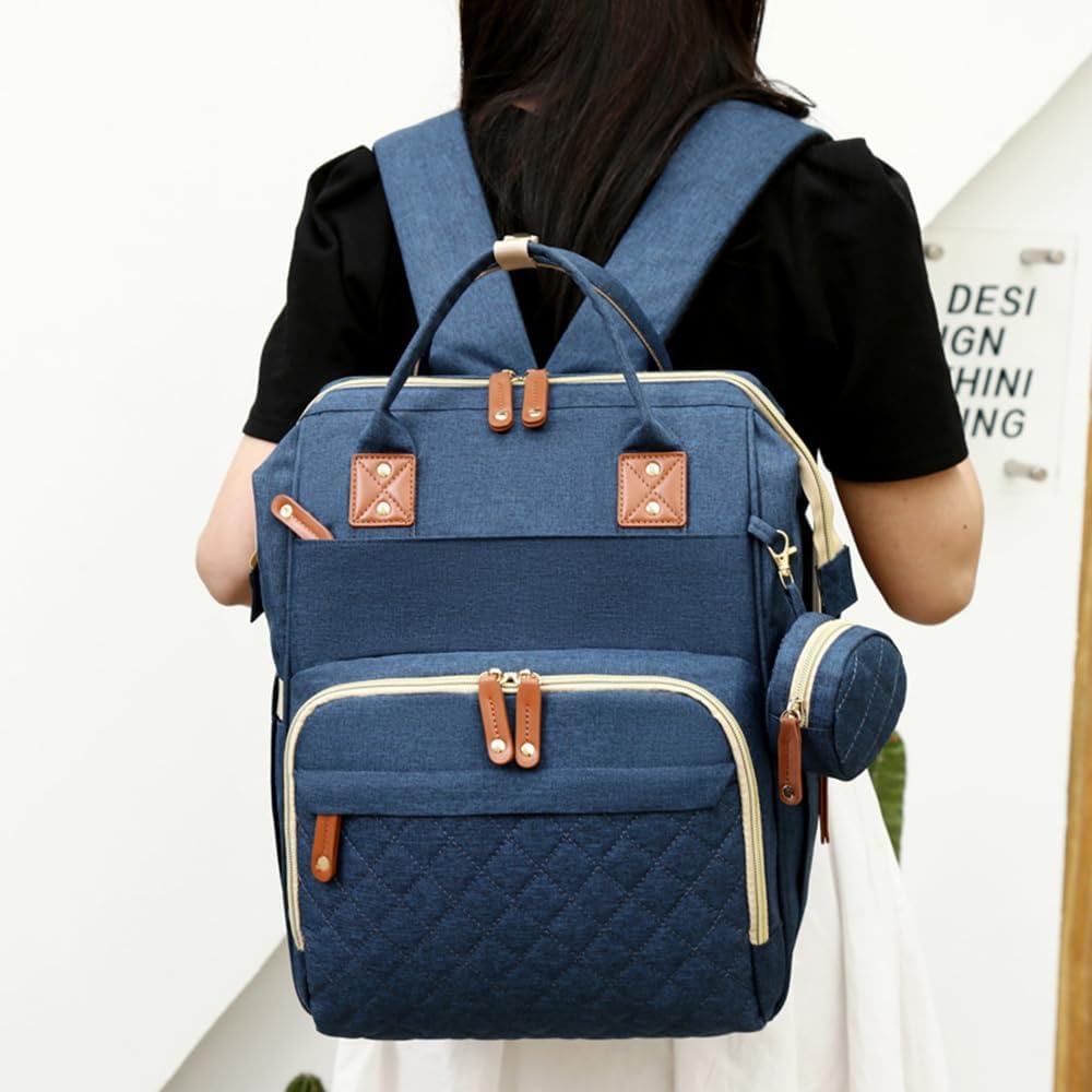 Fexkean Wickeltasche Rucksack Baby Wickelrucksäcke mit Grosser Kapazität Tragbare Reisewindeltasche