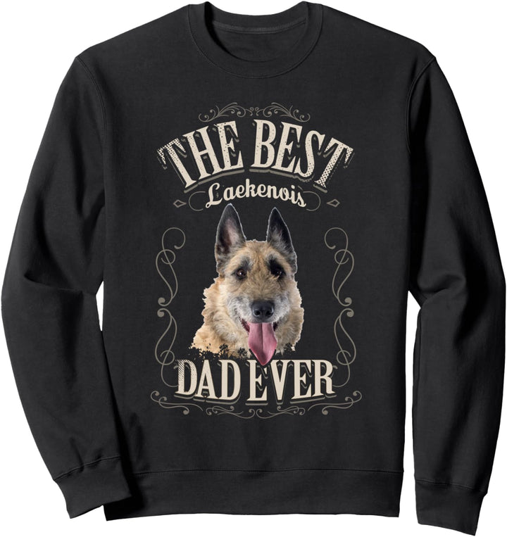 Best Laekenois Dad Ever Belgian Laekenois Hund Vintage Mann Sweatshirt