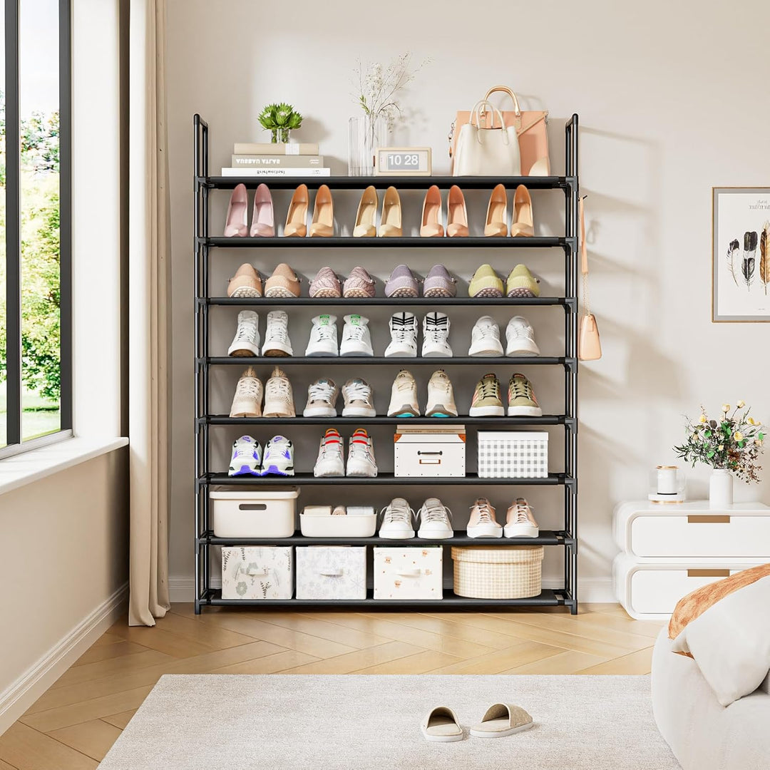 OYREL Schuhregal 8 Ebenen Schuhständer Schuhorganizer für 32-40 Paar Schuhe Platzsparend & Stabil Sc