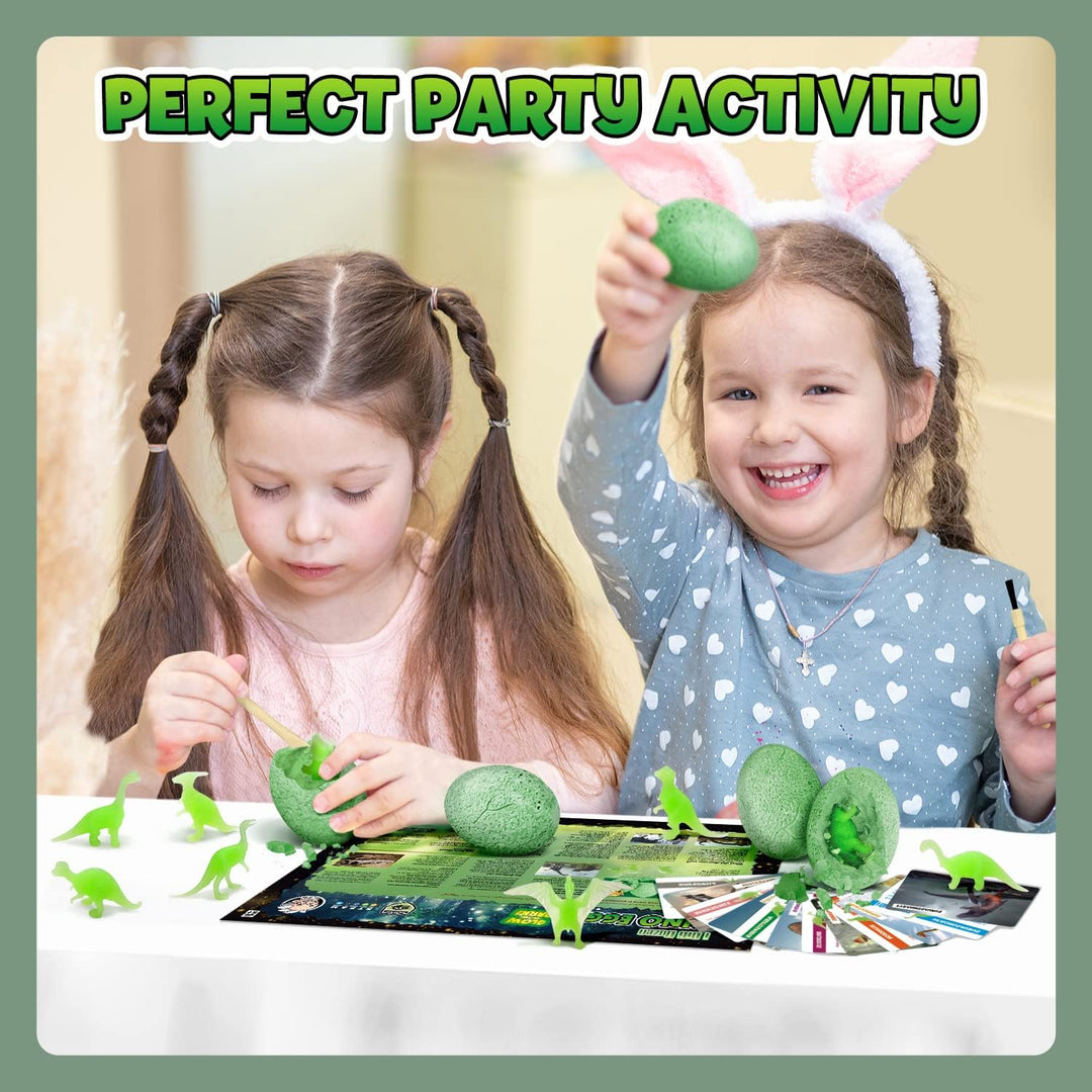Nachtleuchtender Dinosaurier Ausgrabungsset für Kinder Dino Ei Toy Ausgraben Dino Spielzeug Archäolo