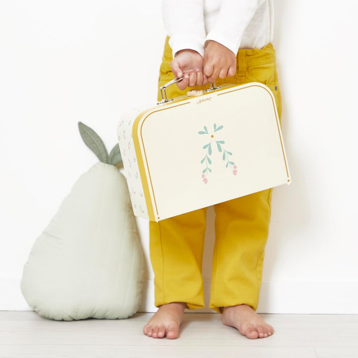 Janod - Valisette Dinette Holz - Picknickset für Kinder - Für 4 Personen - 25 Teile - Valisette aus