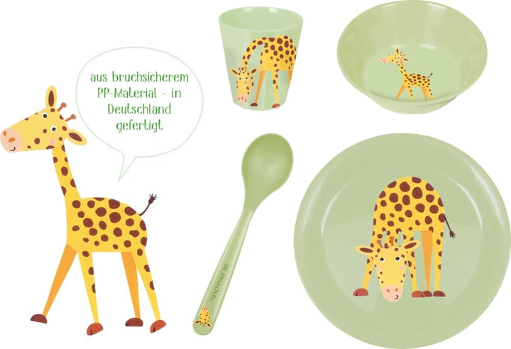 DIE SPIEGELBURG - Geschirr Geschenkset Giraffe - Freche Rasselbande