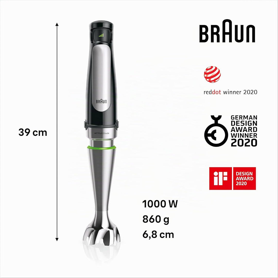Braun Household Hogar MultiQuick 7 Mixer, Spritzschutz, spülmaschinenfest, BPA-frei, 600 ml, Zerklei