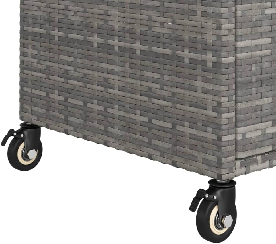 vidaXL Barwagen mit Schublade 4 Rollen Servierwagen Teewagen Küchenwagen Beistellwagen Arbeitswagen