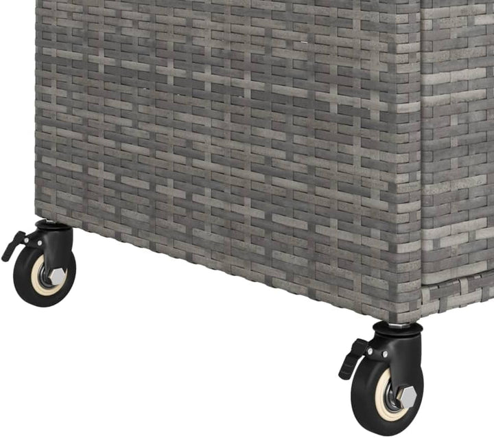 vidaXL Barwagen mit Schublade 4 Rollen Servierwagen Teewagen Küchenwagen Beistellwagen Arbeitswagen