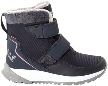 Jack Wolfskin Unisex Kinder Polar Wolf Texapore Mid Vc K Schneestiefel 28 EU Dark Blue Rose, 28 EU D