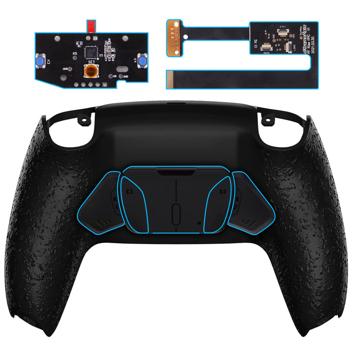 eXtremeRate Programmierbar RISE4 Remap Kit für ps5 Controller BDM-010/020,Remap Board&Rückplate Gehä