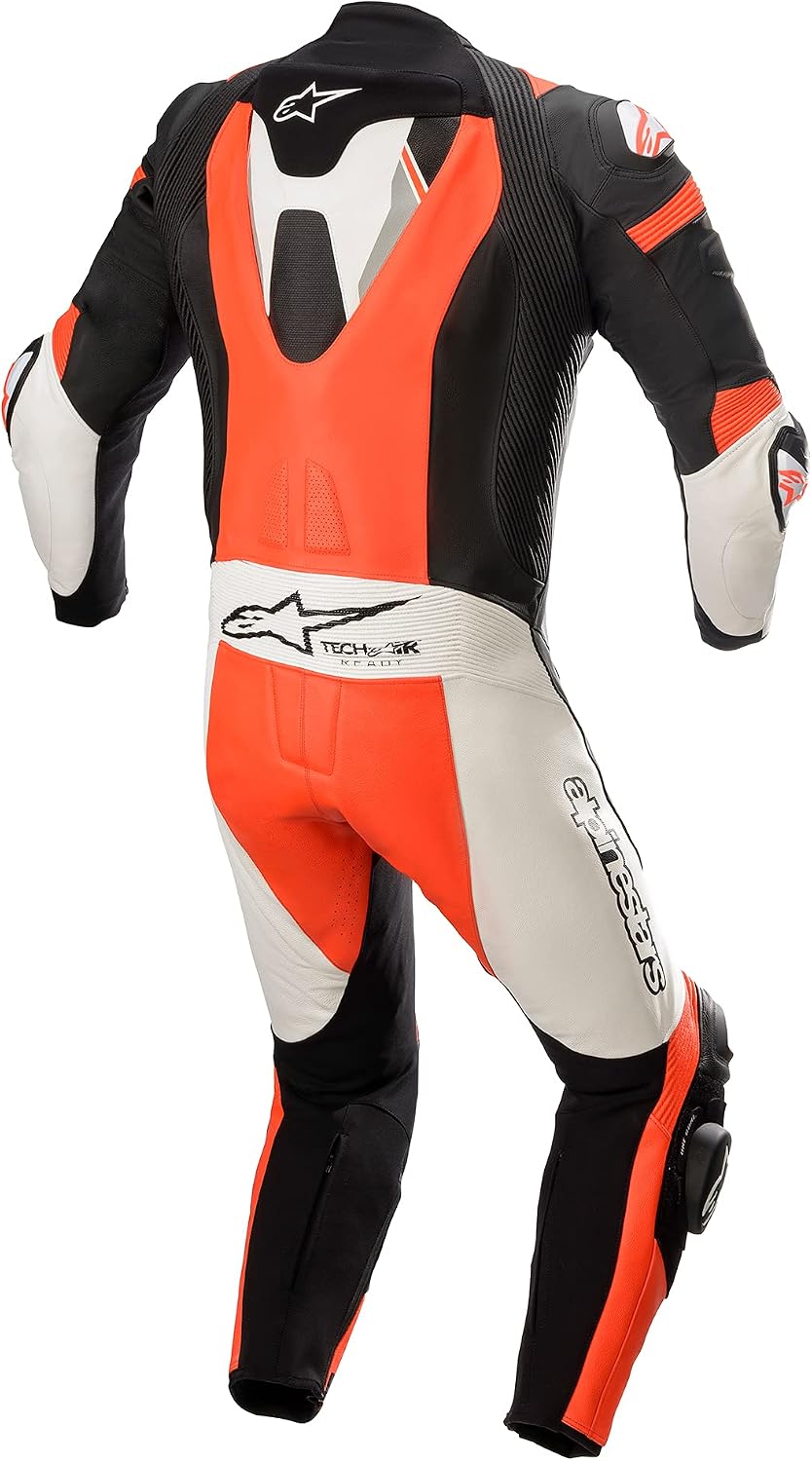 Alpinestars Missile V2 Ignition 1-Teiler Motorrad Lederkombi | Sportlicher Rundumschutz Schwarz/Weis
