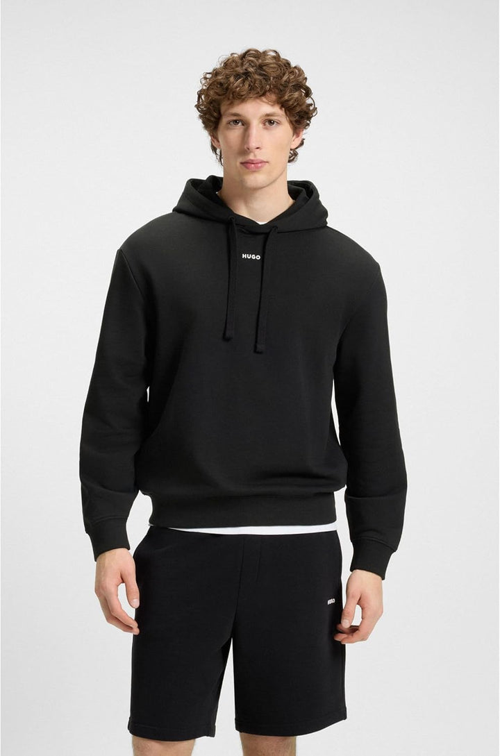 HUGO Herren Dapo Hoodie aus Baumwoll-Terry mit Kontrast-Logo XS Black1, XS Black1