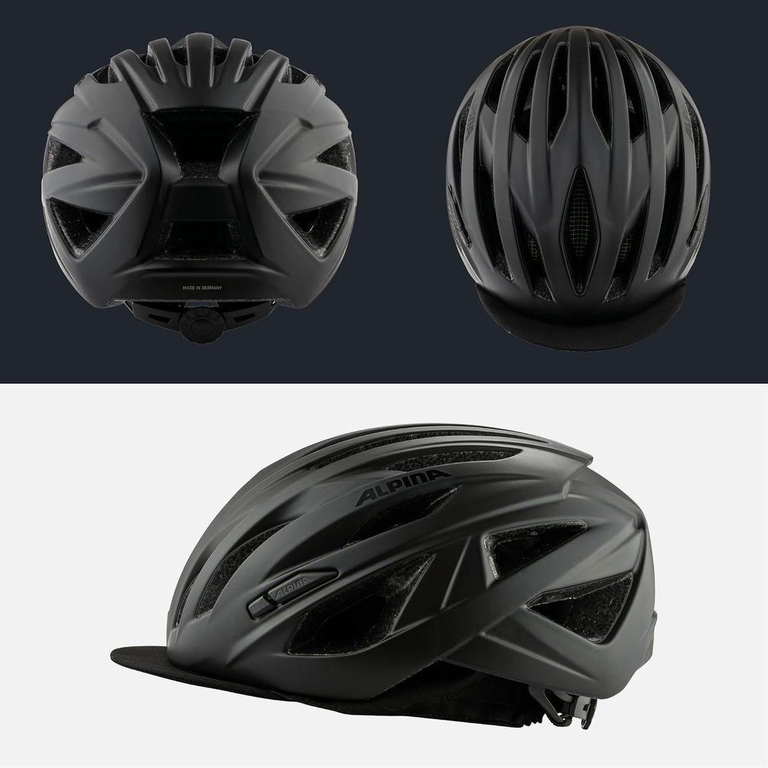 ALPINA Path Helm schwarz 51-56 cm, 51-56 cm