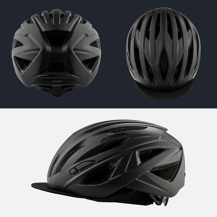 ALPINA Path Helm schwarz 51-56 cm, 51-56 cm