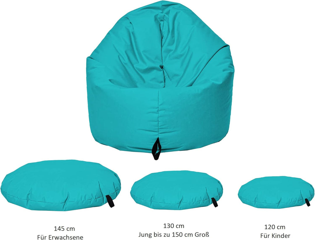 Momiralland Sitzsack 2 in 1 Funktion für bequemes Sitzen & Liegen – Indoor & Outdoor da er Wasserfes