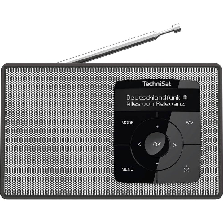 TechniSat DIGITRADIO 2 - Tragbares DAB+/UKW-Radio mit Akku (mit Bluetooth Audiostreaming, Weckfunkti