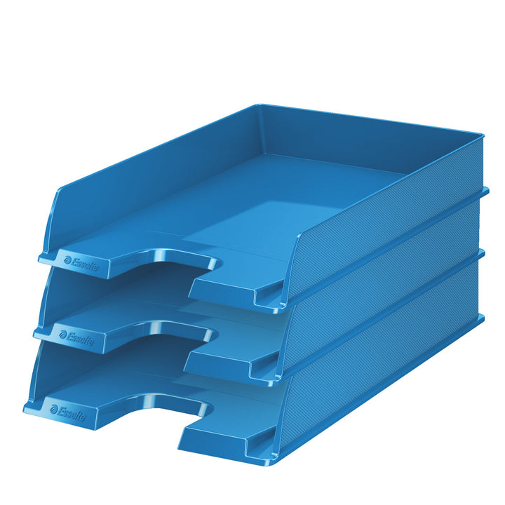 Esselte Briefkorb, A4, 10er Pack, Blau, VIVIDA, Europost, 623926