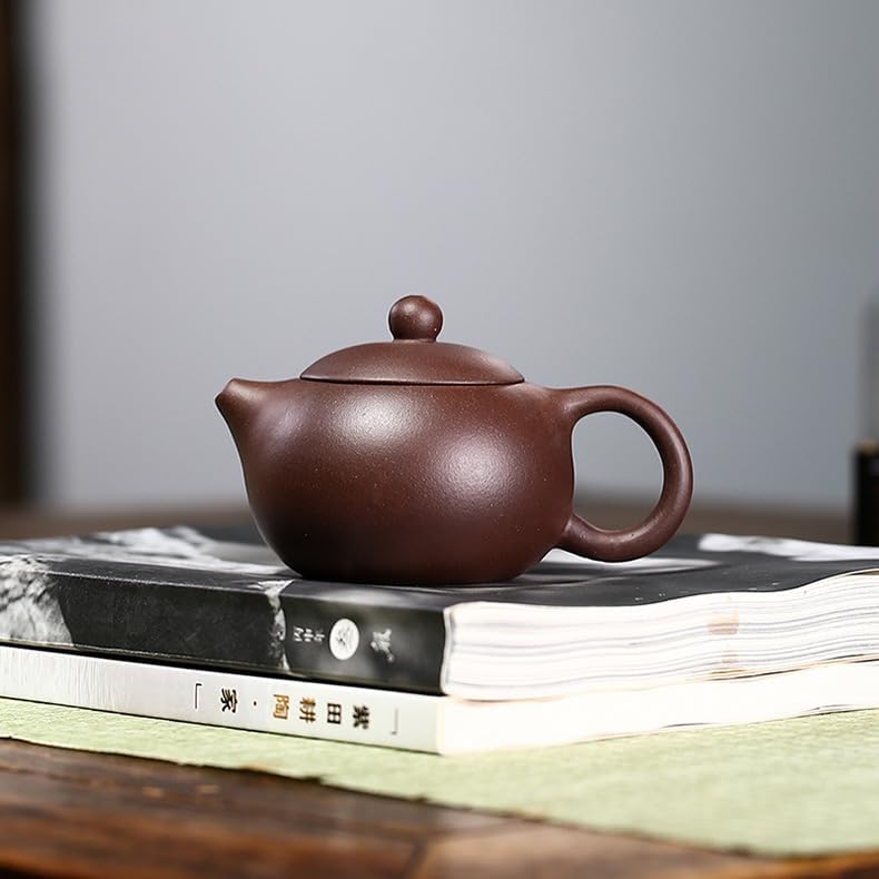 Yxhupot Teekanne, 175 ml, chinesische Yixing-Teekanne, Xishi Zisha Clay, natürlicher Schlamm Loch mi
