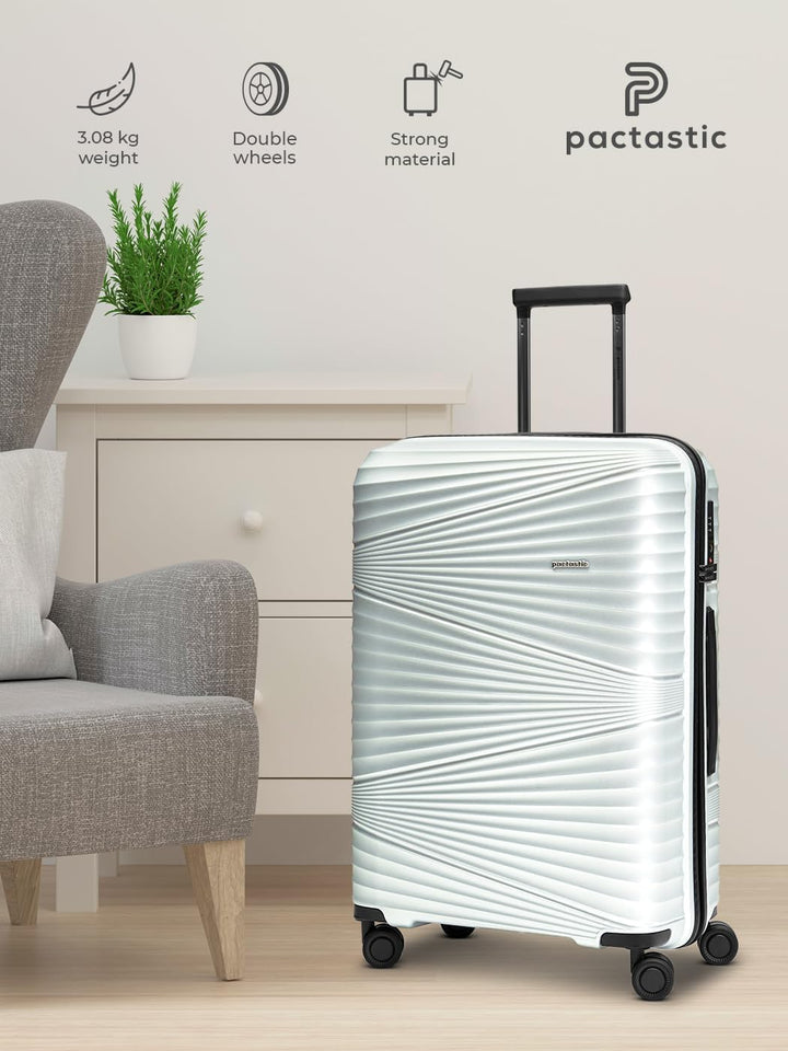 Pactastic Collection 02 Ultraleicht Hartschalen Check-in Koffer | Mittelgrosser Trolley 45 x 25 x 67