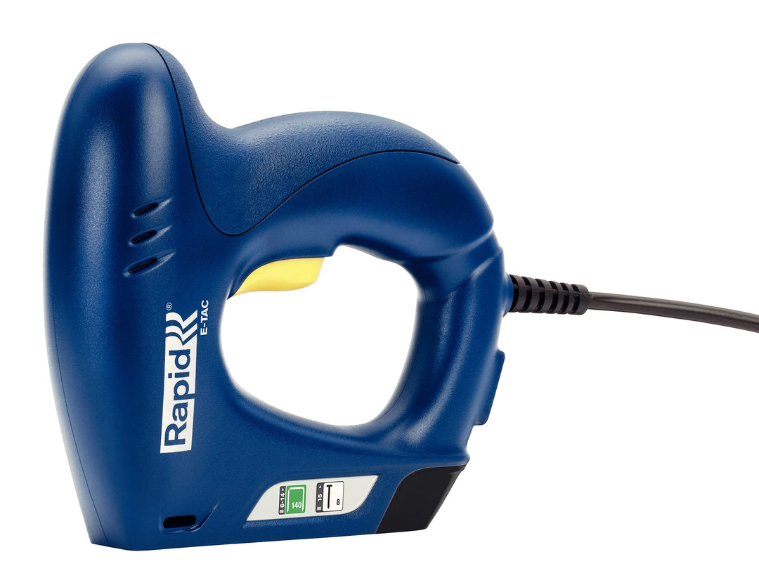 Rapid Elektrotacker E-tac, Tacker für Holz und Folien, Leicht, für Klammern Typ 140, 6-14mm und Näge