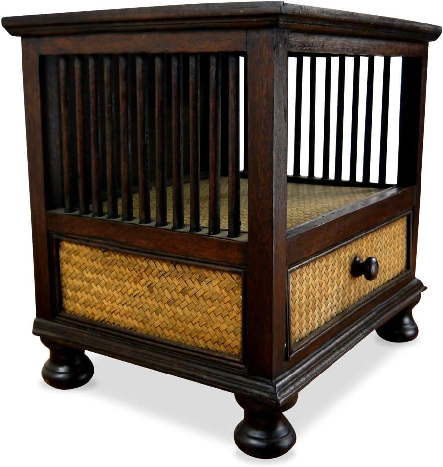 livasia Kommode, Nachtschrank mit Schublade, Rattanschränkchen, (Nr.1)