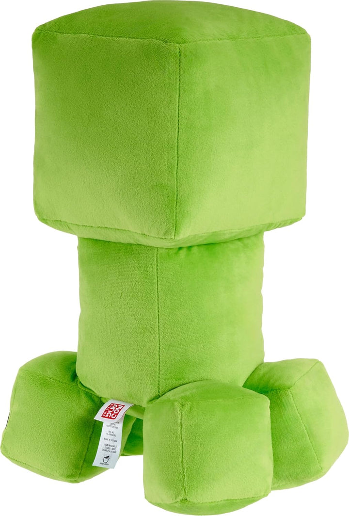 Mattel Massstabsgetreue, 50 cm grosse Minecraft Creeper Plüschfigur mit Pixeldesign und Details aus