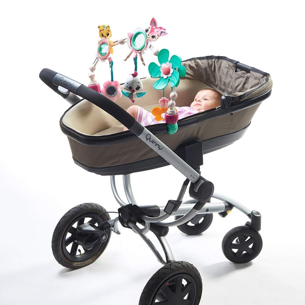 Tiny Love Sunny Stroll, Kinderwagen Spielbogen, Flexibler Spielbogen mit 6 Spielfiguren, 0M +, Tiny