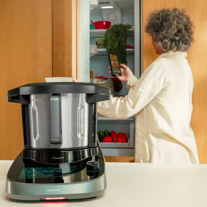 Cecotec Küchenroboter mit Lebensmittelspender Mambo CooKing Unique. 2200 W, 45 Funktionen, Tausende