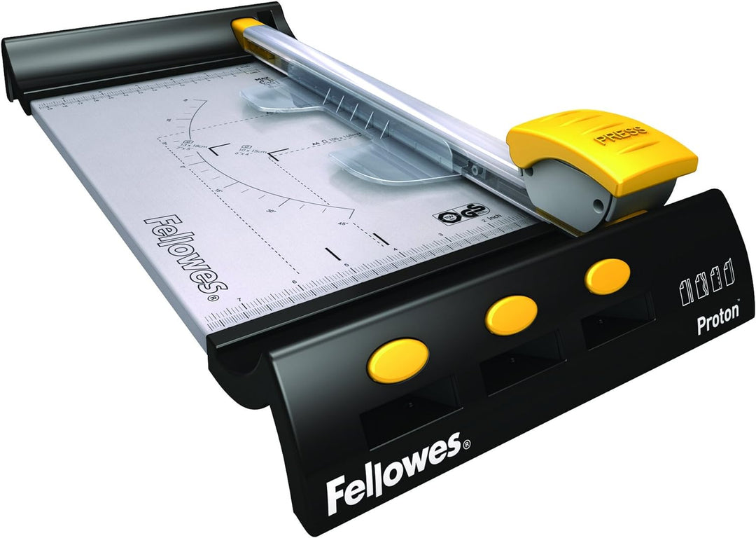 Fellowes Heimbüro Rollenschneidemaschine Proton A4 schwarz/metallic, A4