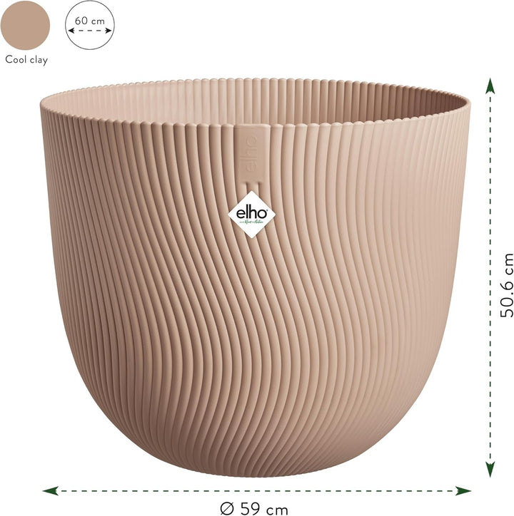 elho Sereh Rund 60 - Blumentopf für Innen und Aussen - 100% recyceltes Plastik - Ø 59 x H 50.6 cm 60