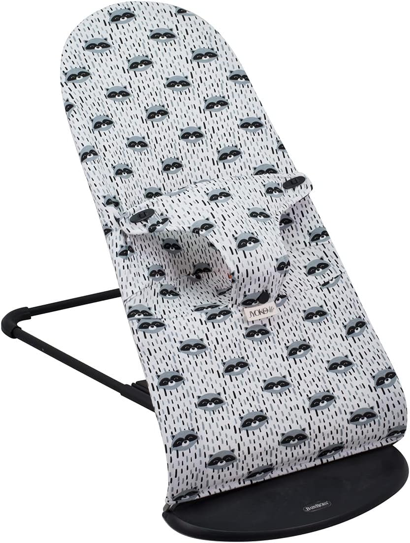 JYOKO Kids Bezug kompatibel mit Babybjorn Bliss, Balance, Soft (Raccoon, Baumwolle) Racoon Town, Rac