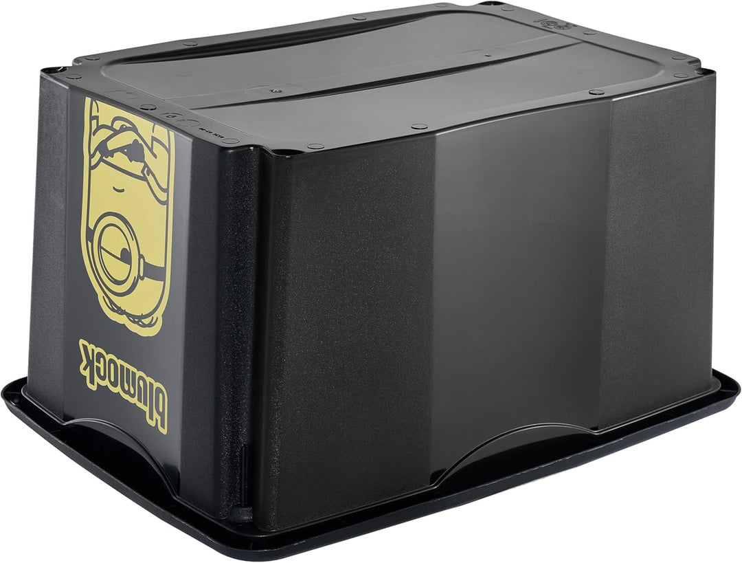 keeeper karolina Aufbewahrungsbox mit Deckel, 45 l, Dreh- und stapelbar, Design: Minions, Mosaic, Fü