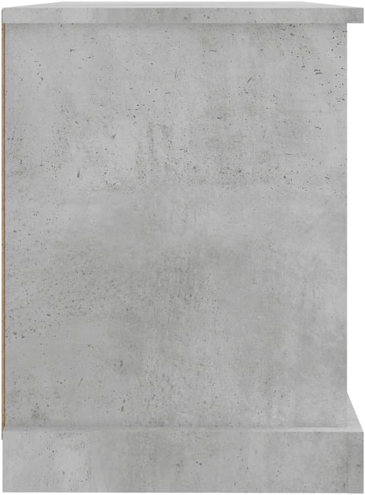 vidaXL TV Schrank, Fernsehtisch mit 2 Schubladen 2 Fächern, Fernsehschrank Lowboard für Wohnzimmer S