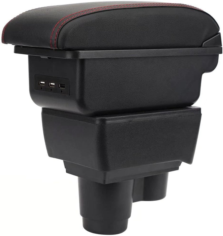 Armlehne kompatibel mit Renault Duster 2019-2023 Doppelschicht Mittelkonsole Grosse Aufbewahrungsbox