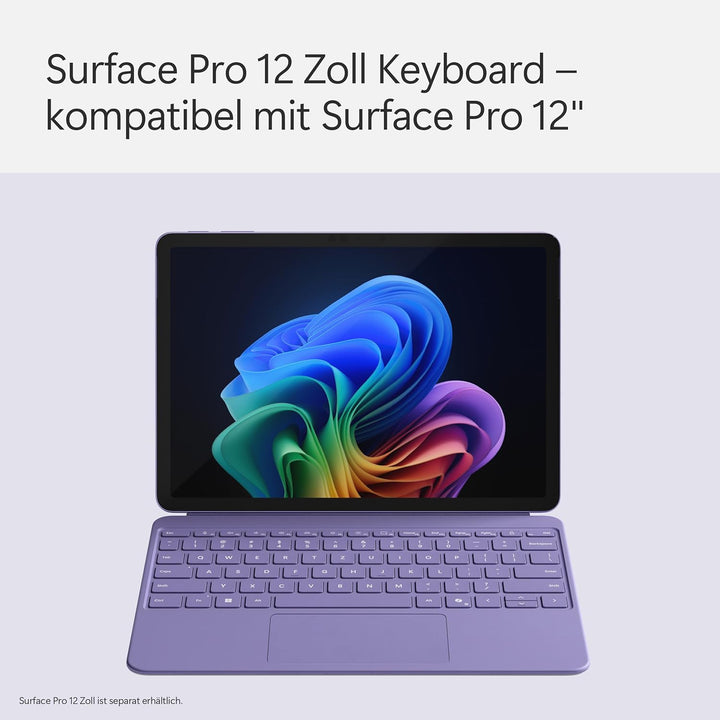 Microsoft Surface Pro 12" Keyboard | kompatibel mit Surface Pro 12" | QWERTZ | Violett Keyboard Viol