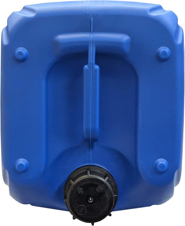plasteo® 6er Set: 20 L Kanister Wasserkanister Blau inkl. Deckel und 1 x Auslaufhahn | BPA-Frei Lebe