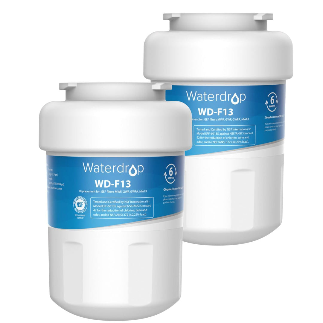 Waterdrop Kühlschrank Wasserfilter MWF, Ersatz für GE® SmartWater MWF MWFA MWFP GWF GWFA GWF01 10105