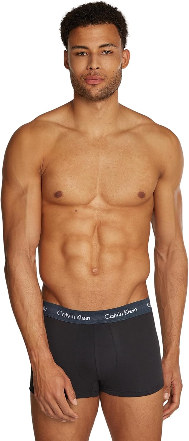 Calvin Klein Herren Low Rise Trunk S Black (B- Ink, Ash, Troposphere), S Black (B- Ink, Ash, Troposp