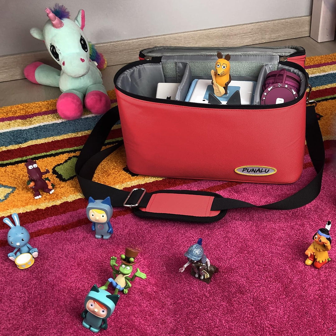 Toniebox Tasche XL kompatibel mit Toniebox 1 & 2 – Platz für bis zu 68 Hörfiguren, Kopfhörer & Lades